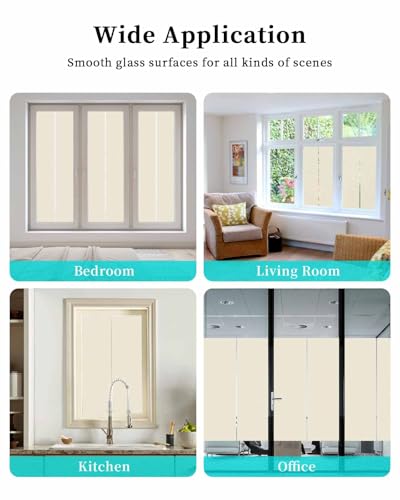 Vinilo decorativo para ventana beige 17 x 78 pulgadas miniatura 6