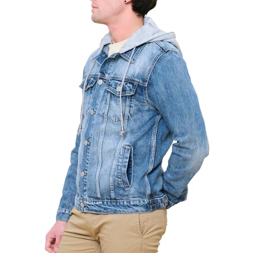 Image of VICTORIOUS Men's Distressed Denim Jacket