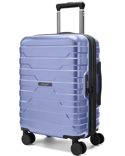 Image of BAGSMART Carry On Luggage 22x14x9 Airline Approved with Spinner Wheels,Lightweight 20 Inch Luggage with TSA Lock,Expandable Hard Shell Carry On Suitcases for Men Women,Slate Blue