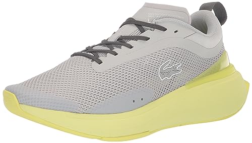 Lacoste Men's Run Spin Evolution Sneaker, LT Gry/LT GRN, 7.5