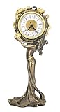 kaminuhr kaufen Höhe ca. 30 cm Tischuhr Jugendstil Dame Kaminuhr Antikstil Dekouhr Frauenfigur Veronese AN10085A5 Palazzo Exklusiv
