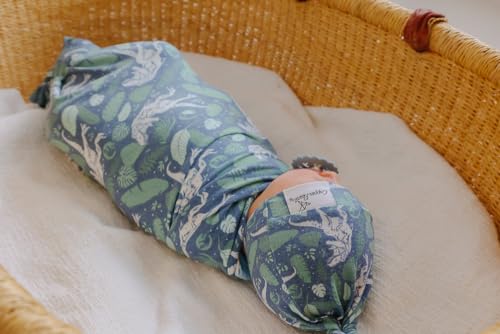 Image of Copper Pearl Swaddle Blankets for Newborns | Soft Stretchy Receiving Blankets for Boys and Girls | Large 46 x 46 Inch Baby Blankets | Lightweight and Breathable Swaddles | Jurassic Park