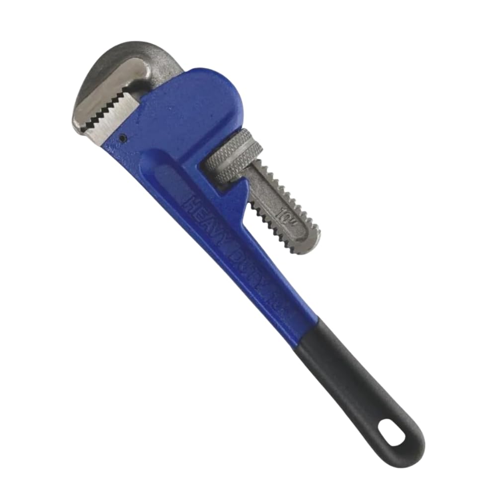 Garden Mile Heavy Duty Stillson Spanner | 10" Aluminum Pipe Wrench with Foam Handle | Plumbing Tool, Adjustable Wrench, Pipe Grips, Spanners & Wrenches