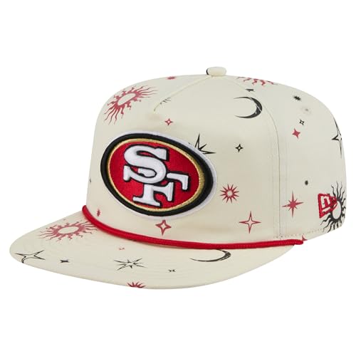New Era Mens Cream San Francisco 49ers Celestial Golfer Snapback Hat