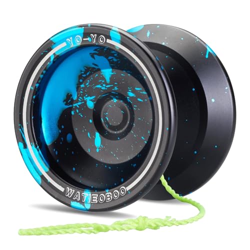 WATIEOBOO WA-01 Dual-Mode Metal Yo-Yo - Beginner Friendly Responsive System for Kids & Unresponsive Trick Yoyo for Adults, Competition-Ready with Gloves, Case & 10 Strings