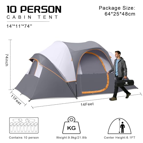 HG 10 Person Camping Tent