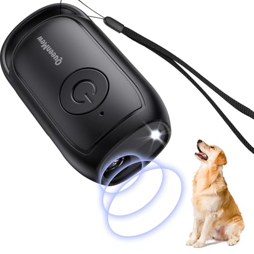 Antibell Ultraschall Gerät,Tragbar Antibell für Hunde,LED-Licht Ultraschall Anti Bell Gerät Hunde,26FT Wiederaufladbare Hundebell-Kontrolle im Innen Außenbereich,Anti-Bell-Mittel Hunde Sicher/effektiv