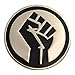 REAL SIC Raised Fist Pin - Black Lives Matter Lapel Pin - BLM Pin for Jackets, Backpacks, Bags, Hats & Tops