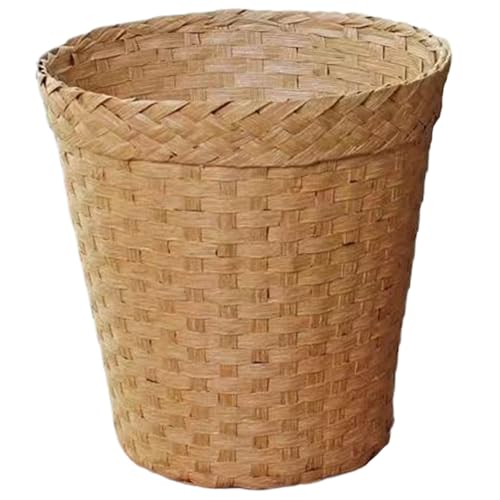 Jorzer Rattan-Abfallkorb geflochtener Mülleimer 17,8 x 25,4 cm...