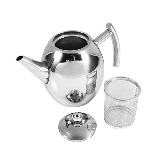 1L / 1.5L Stainless Steel Teapot Tea Kettles Stovetop With Filter For Home, Hotel, Cafe, Bar, Restaurant.(1000Ml) #TOP7