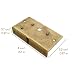 Creative Deco Cierre Dorado + Una Llave Extra Estuche | 40 x...