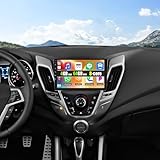 Android 15 8 core 4G+64G Qualcomm Chipset Car Stereo for Hyundai Veloster 2011-2017 9 inch Touchscreen with Carplay Android Auto Cool Fan Shaderlab Topics 3D Car Model Display Bluetooth 5.1 Custom UI