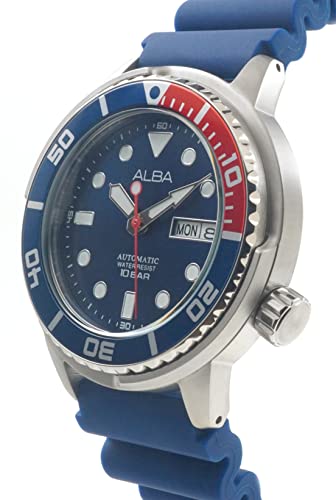 ALBA Men's Silicone Wrist Analogue Watch Al4251X1, Dial-Color:Blue, Band Color:Blue - Image 2