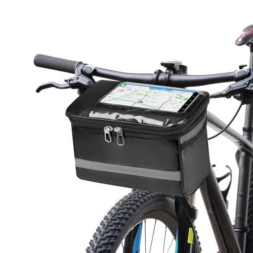 CODIRATO Cycling Handlebar Bag with Phone Holder