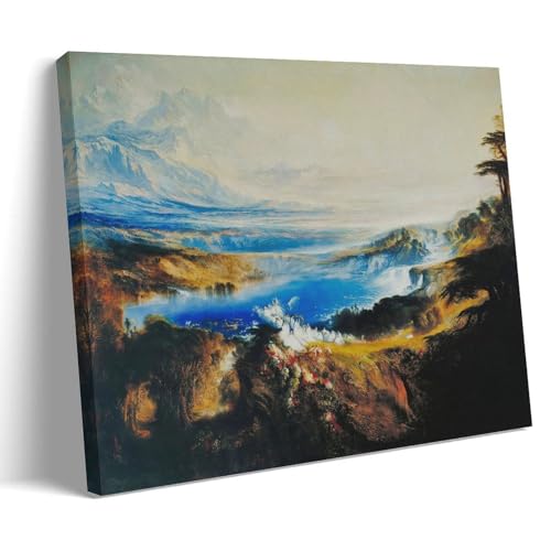 HAJIDEMA John Martin Art Poster The Plains of Heaven, C. 1851 Artworks Canvas Room Aesthetic Wall Art Prints Home Modern Decor 16x24inch(40x60cm)