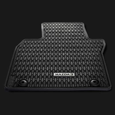 Tapis en caoutchouc Mazda3 BP étanche et antidérapant avec fixations d'origine