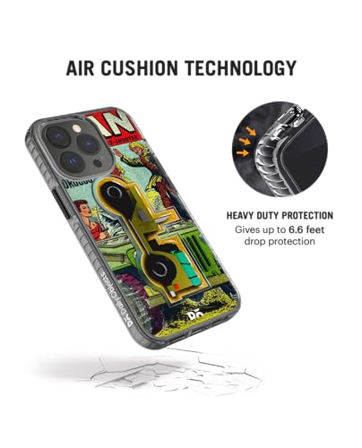 Image of DailyObjects Case for iPhone 15 Pro Max Compatible with Mag-Safe Wireless Charging, Stride 2.0 Battle Jeep Slim Shockproof Back Cover with Inner Magnetic Ring