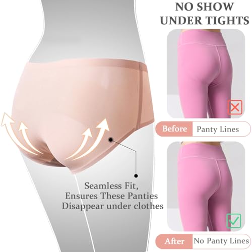 Teen Girls Seamless Underwear No Show Panties Invisible Briefs Plain Zero Feel Bikini for 8-18 Years2
