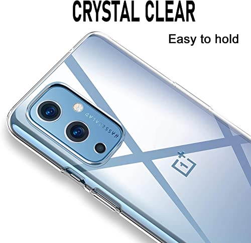 Image of NISHTECH for OnePlus 9 /1+9 Premium Transparent Hybrid Soft Slim Dust Proof Back Case Cover Silicone with Camera Protection