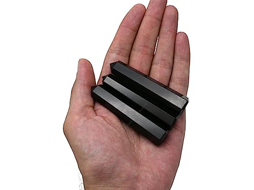 Image of Amazing Gemstone Black Agate Crystal Towers ~ Natural Healing Crystal Point Obelisk for Reiki Healing and Crystal Grid (3 inch to 4 inch INCH)