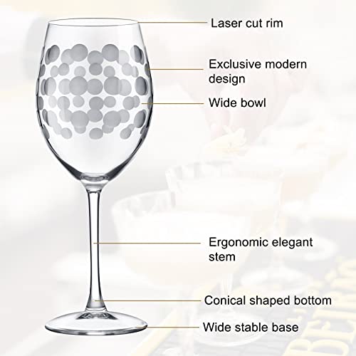 Set Of 8 Cheers White Wine Glasses 16 Oz Italian Wine Glasses Clear Champagne Flutes Red Wine Goblets For Birthday Wedding Party Drinking Glassware Gift #TOP1