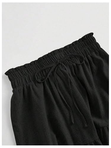 OYOANGLE Women's Plus Size Tiered Midi Skirt Elastic Waist Swing Flowy Ruffle A Line Boho Skirts4