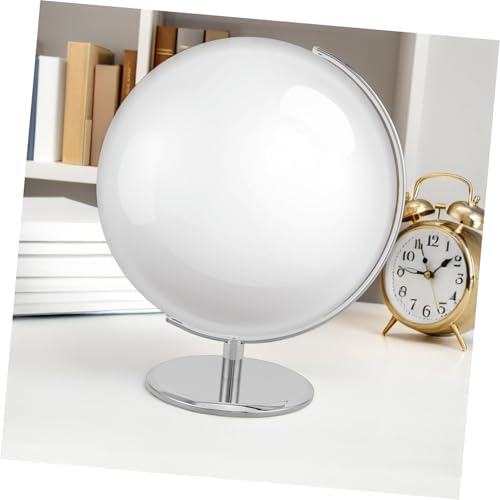 Support globe terrestre 30 cm stable support remplacement alliage argenté Beavorty - 6