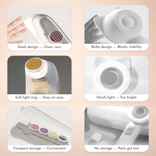 Baby Nail Trimmer rechargable | New Born Essentials | Baby Nail Cutter New Born 0-12 Months | 5 Filer Heads Adjustment |1 Year Warranty |, Pink, White, 1 Count - Image 8 thumbnail