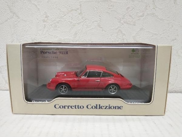 Amazon | 1/43 ミニカー 赤 Porsche 911R red Corretto