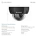 Amcrest UltraHD 4K (8MP) Dome POE IP Camera, 3840x2160, 98ft NightVision, 2.8mm Lens, IP67 Weatherproof, 125° FOV, 256GB MicroSD Recording, Black (IP8M-2493EB-AI-V3)