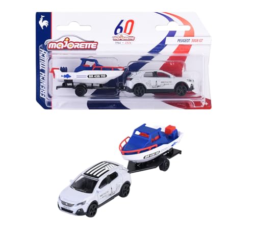 Majorette - French Touch Bretagne - 1 Véhicule Premium - Voitures Miniatures en Métal - Echelle 1/64ème - 212055014Q04, Blanc