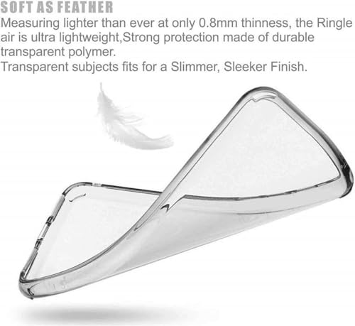 Image of COVERBLACK Rubber Back Cover for Samsung A34 5G - SM-A346E - Transparent