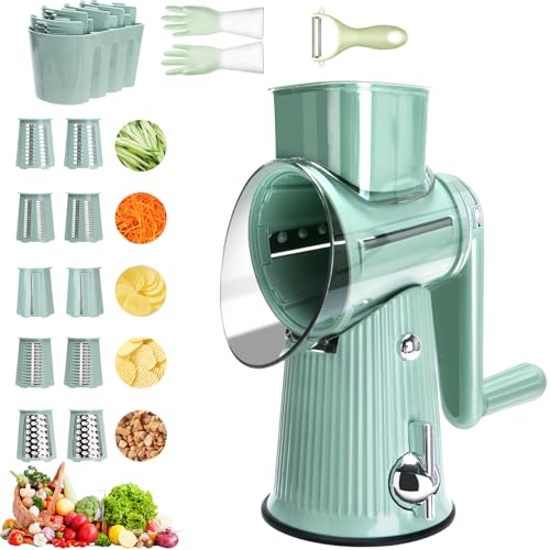 MklusiveTech 5 in 1 Rotary Cheese Shredder