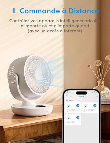 Meross Interrupteur Connecté WiFi, 10A DIY Interrupteur Intelligent Compatible avec Alexa, Google Home et SmartThings, Lot de 4 Commutateurs WiFi avec Commande Vocale et Contrôle à Distance