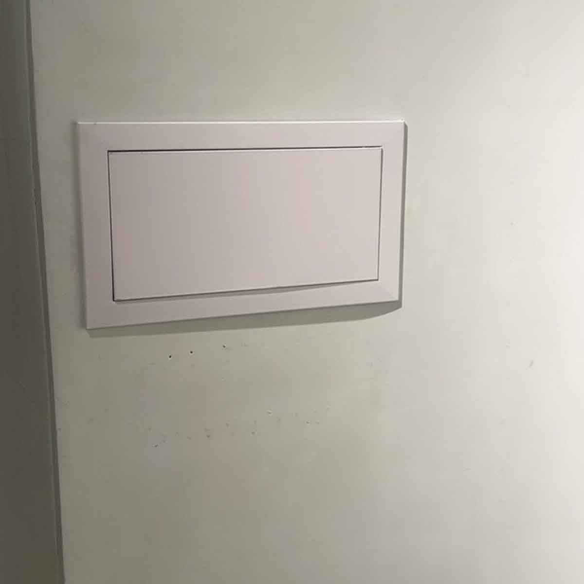 20x20 25x50 30x35 45x80cm Pannello Di Accesso Cartongesso Sportello Ispezione Per Parete E Soffitto, Porta Di Accesso Aluminum Impermeabile(Nero,400x800mm)