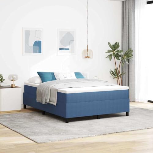 LLEZKBR Betten & Zubehör-Betten & Bettrahmen-Boxspringbett Blau 140x190 cm Cordstoff LLEZKBR Betten & Zubehör-Betten & Bettrahmen-Boxspringbett Blau 140x190 cm Cordstoff