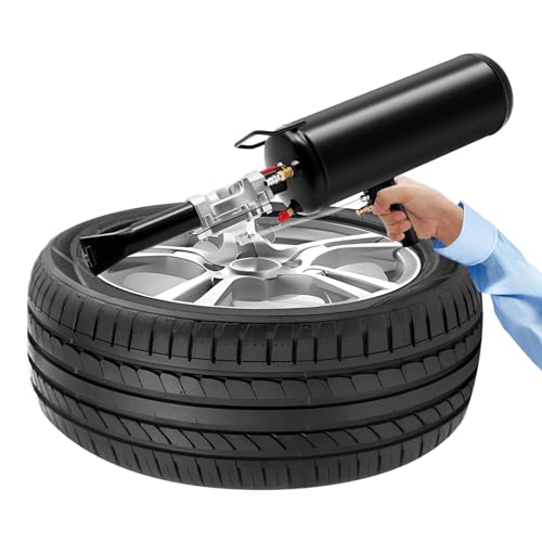 CRYBY Tire Inflator Tool, Cordless Tire Inflator Nozzle Steel Fast Inflate Pump, 8L/2.11Gal Automotive Tire Pump Mini Air Pump Portable Air Compressor Pump for Cars, Motorcycles, Electric Cars