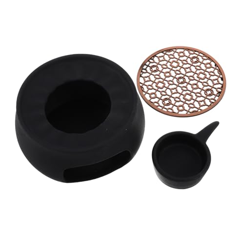NAMOARLY Teapot Warmer Tea Warmer Candle Base Coffee Tea Warmer Round Teapot Stove Heater Base Tea Accessories for Tea Lovers Cozy Home Decor