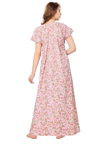 Image of Soulemo Women's Pure Cotton Floor Length Nighty 1663
