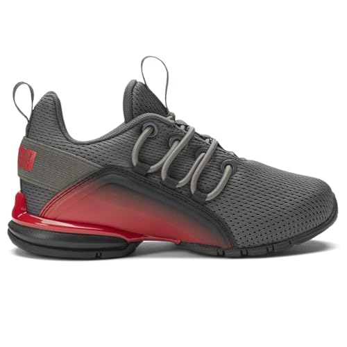 PUMA Kids Boys Axelion Interest Fade Running Sneakers Shoes - Grey - Size 1.5 M