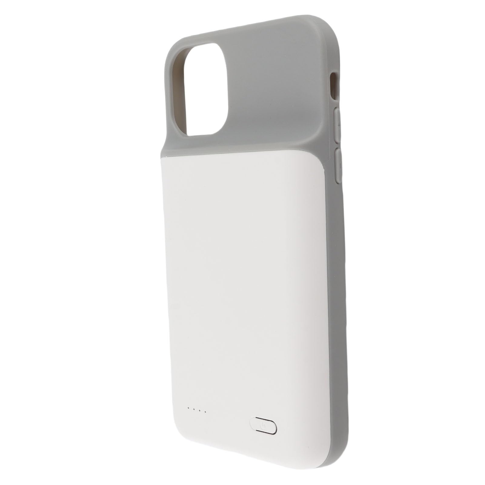 Coque de Batterie de Téléphone 6000 Mah, Chargeur Portable Mince et étendu pour 11, Quatre Indicateurs LED, Voyage/Camping/Utilisation en Extérieur, Matériau ABS (Blanc)