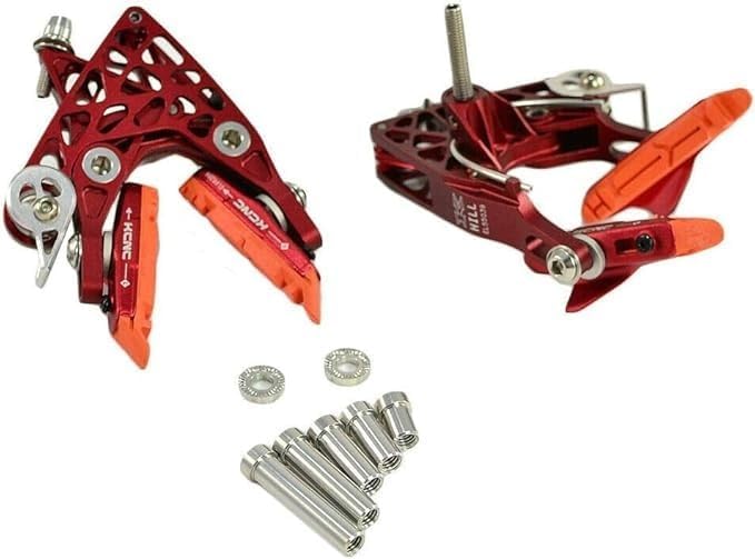 KCNC CB4 Road Bike Brake-Hill Calipers Brake Set (Front & Rear), Red, SK1963-O