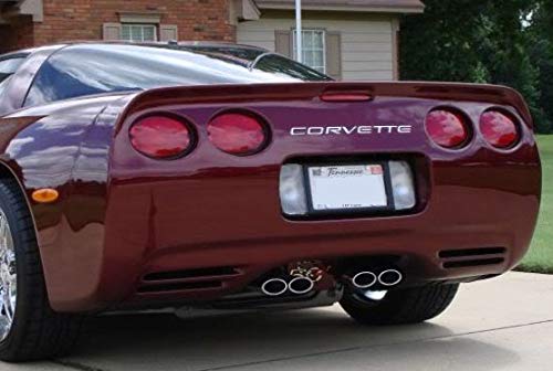 Bdtrims Front And Rear Raised Letters Compatible With 1997-2004 Corvette C5 Models (Chrome) #TOP1