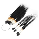 Gogogmee 染发练习用物の人毛カラーストランド 髪色 可能で絡まりにくい ヘアサロンと家両用 柔らかく耐久性のある染毛練習ツール