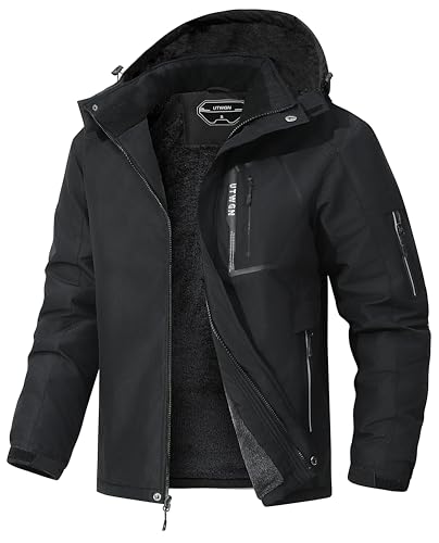 UTWGN Men's Ski Jacket – Waterproof Warm Snow Coat