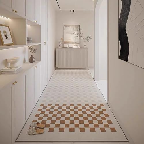 NEYTIIR Alfombra Larga Vinilo Trenzado para Pasillo Cocina Dormitorio A Medida Presencia Natural De Alta Resistencia con Trasera De PVC Antideslizante(G,100cmX1M)