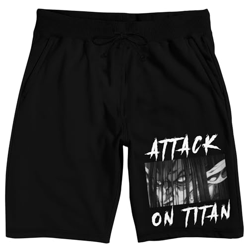 Attack On Titan: Final Season Men's Black Lounge Shorts