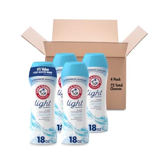 Arm & Hammer Clean & Simple In-wash Scent Booster - Crisp Clean, 18 Oz (Pack of 4)