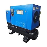 HPDAVV Total Rotary Screw Air Compressor With Tank & Refrigerated Dryer - 10HP/ 7.5KW - 40CFM/ 150PS