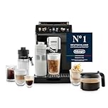 De’Longhi Eletta Explore - Perfetto Kaffeevollautomat mit LatteCrema-Milchaufschäumer, 50 Getränke inklusive Cold Brew auf Knopfdruck, farbiges Touch-Display, Dunkelgrau (ECAM452.67.G)